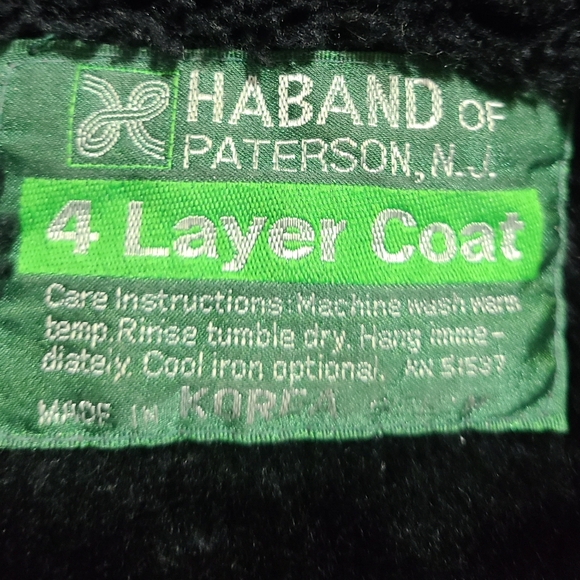 HABAND OF PETERSON, N.J. 4 LAYER COAT SIZE M - Picture 7 of 12
